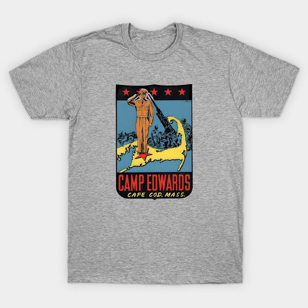 Camp Edwards - Cape Code Massachusetts - 1960swin T-Shirt by Desert Owl Designs